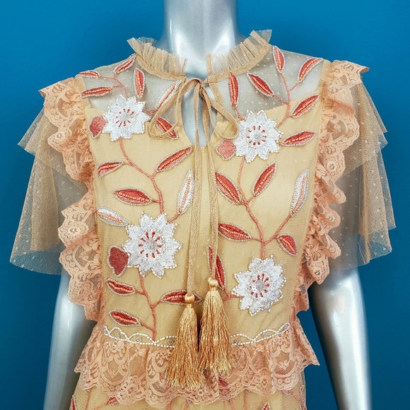 🆕️ 🎬💐 FROCK & FRILL Tiered Floral Maxi Dress // (NWT) - Picture 4 of 10